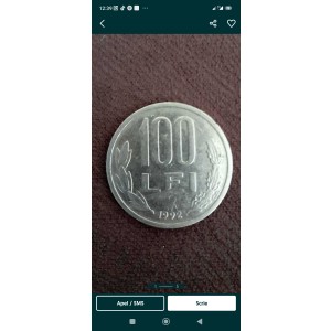 Vând doua monede de colecție 100 de lei mihai viteazul din anul 1991 și 1992